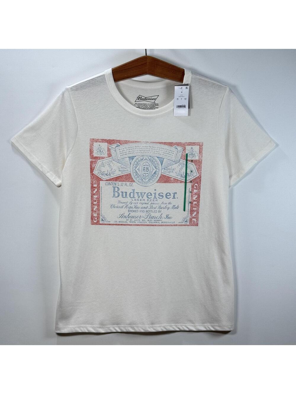 NWT Budweiser King Of Beers Vintage Label T-Shirt - M